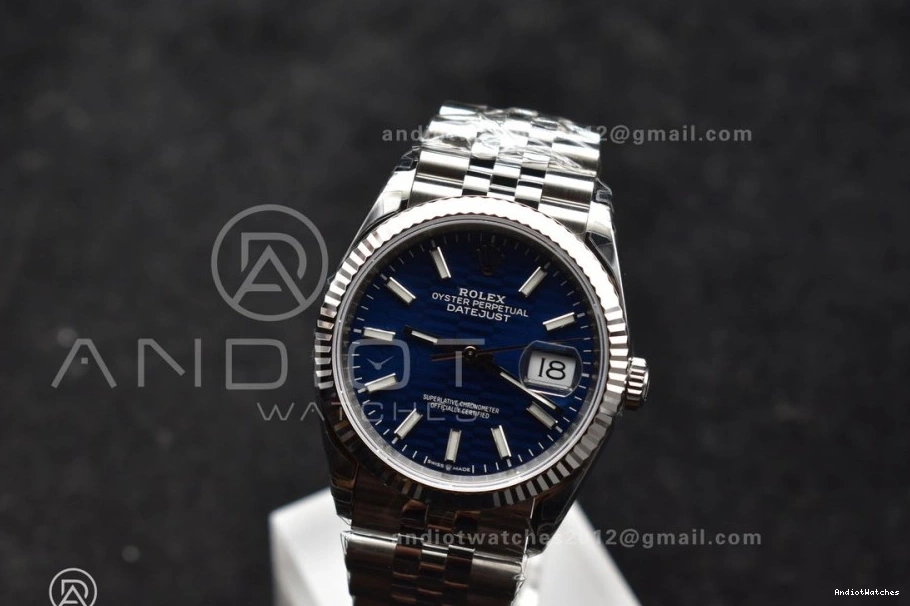 Edition on SS Jubilee 583 Dial DateJust EasyMatch VS 1:1 Best Checked Bracelet 36mm Blue VSF 126234 904L 0203